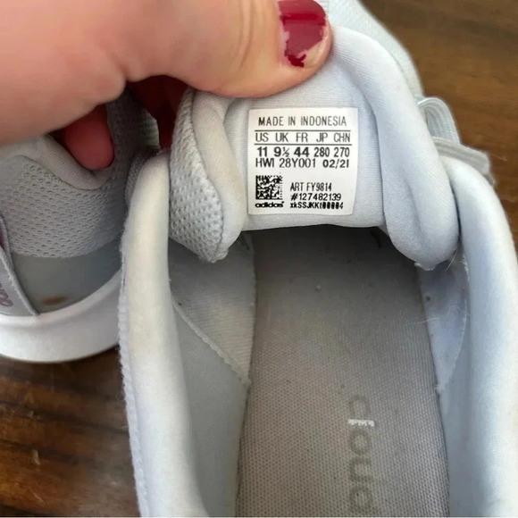 Adidas PureMotion Running Shoe Cloud Foam Grey Size 11 - Picture 9 of 11